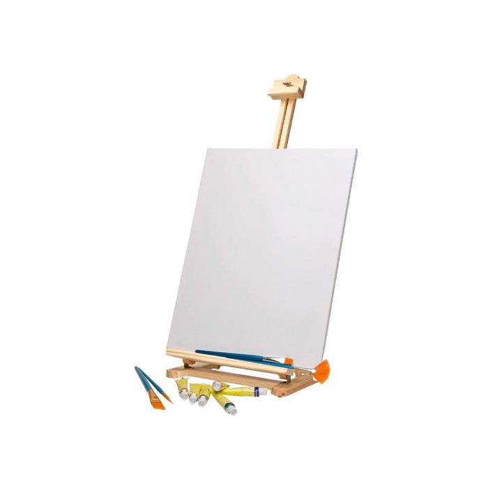 Caballete Pintor Liderpapel Sobremesa Madera Fsc 80x27,5x30 cm 6