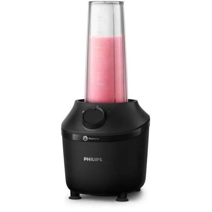 Philips Licuadora HR2041/41 - 450W - Negra - Vaso Plástico 1.9L - ProBlend 4 2