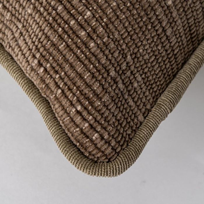 Cojín Taupe Poliester 43 X 43 cm