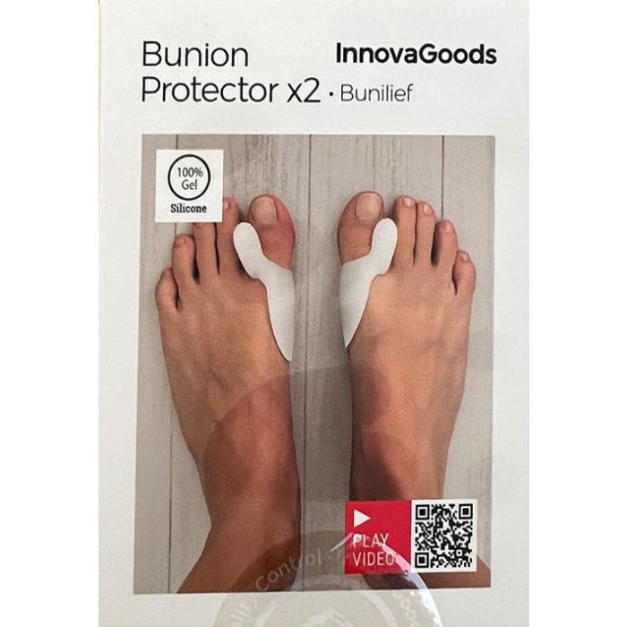 Corrector Protector de Silicona para Juanetes Bunilief InnovaGoods 2 Unidades 1 Corrector Protector de Silicona para Juanetes Bunilief InnovaGoods 2 Unidades 1