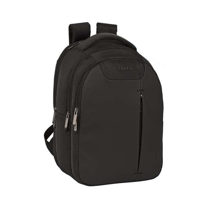 Mochila para Portátil y Tablet con Salida USB Safta Business Negro (31 x 45 x 23 cm)