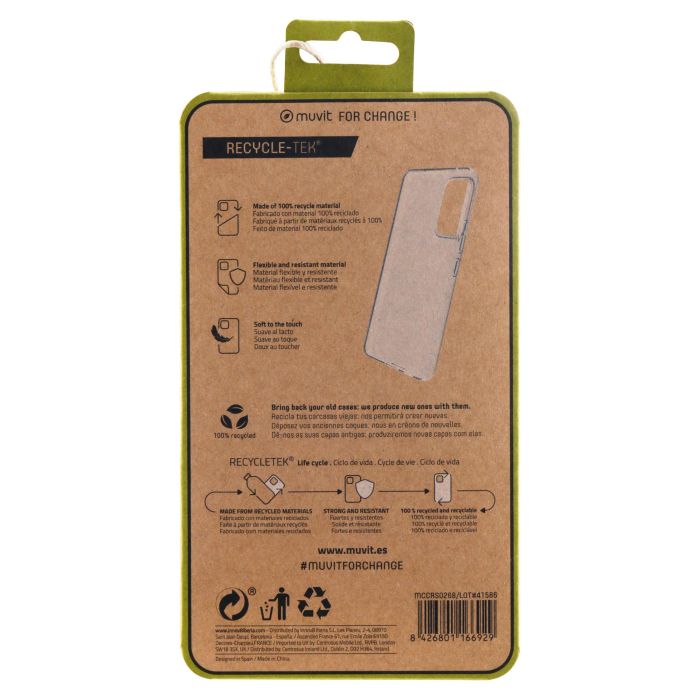 Muvit Funda Recycletek para Samsung Galaxy A53 - Material 100% Reciclado, Variedad de Colores 5 Muvit Funda Recycletek para Samsung Galaxy A53 - Material 100% Reciclado, Variedad de Colores 5