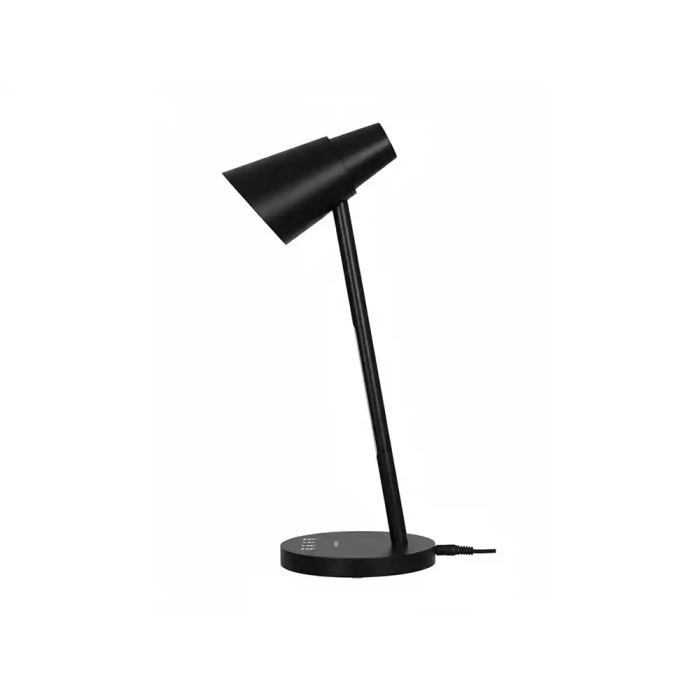 Q-connect Lámpara de Escritorio LED 6W 360 lm Táctil 3 Niveles Luz Nocturna Cabeza Orientable Negro 2