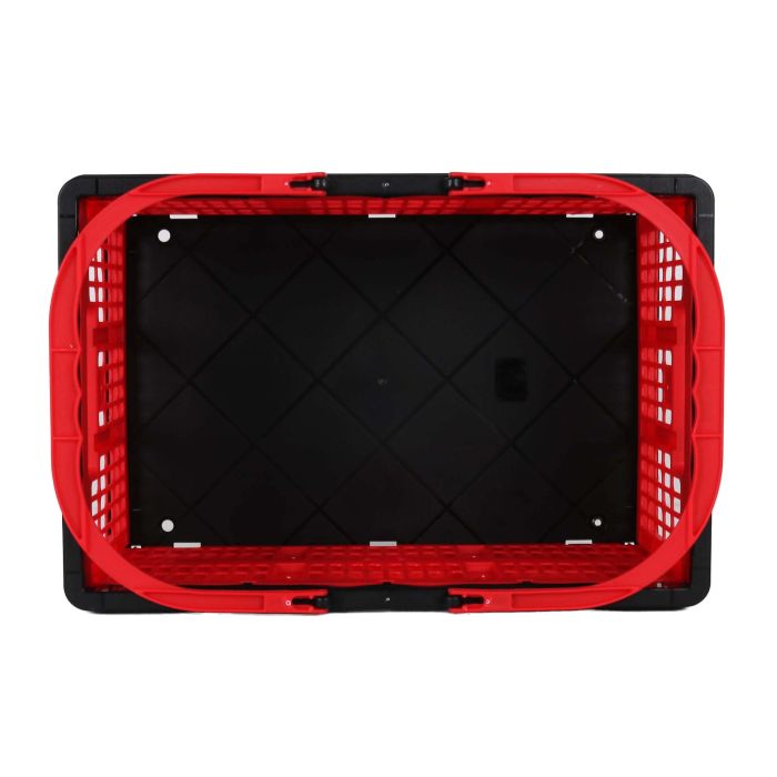 Inde Caja Plegable con Asas 16L Rojo/Negro 39x25.5x21 cm (10 Unidades)
