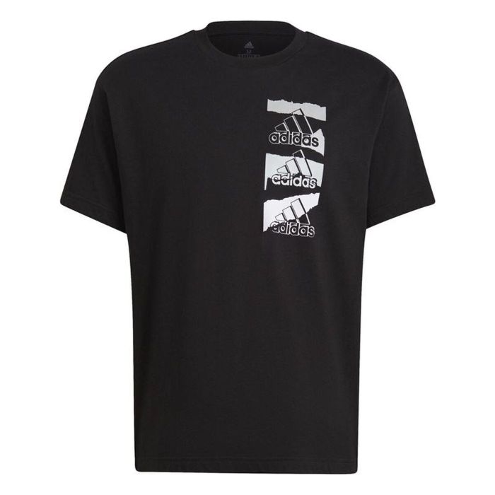 Camiseta de Manga Corta Hombre Adidas Essentials Brandlove Negro S 0