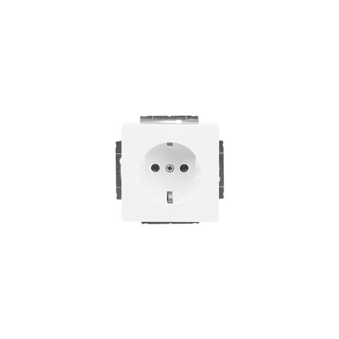 BUSCH-JAEGER Steckdosen-Einsatz, Reference BJ 20 EUC-84, carat, linear future, solo axcent, studioweiss, color blanco BUSCH-JAEGER Steckdosen-Einsatz, Reference BJ 20 EUC-84, carat, linear future, solo axcent, studioweiss, color blanco