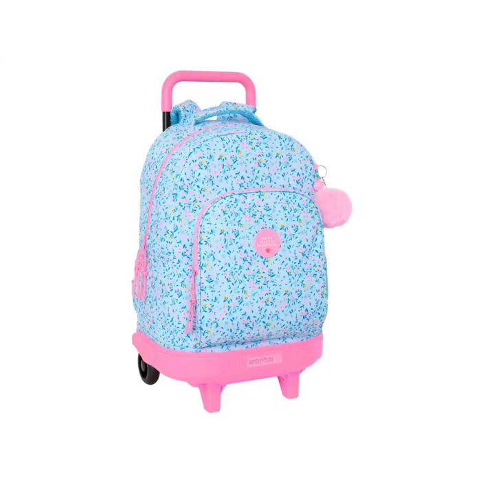Mochila Escolar con Ruedas Vicky Martín Berrocal Paraíso Azul Rosa 33 x 45 x 22 cm 0 Mochila Escolar con Ruedas Vicky Martín Berrocal Paraíso Azul Rosa 33 x 45 x 22 cm 0