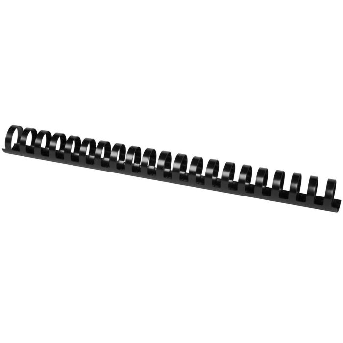 Canutillo Q-Connect Redondo 25 mm Plastico Negro Capacidad 225 Hojas Caja De 50 Unidades 1