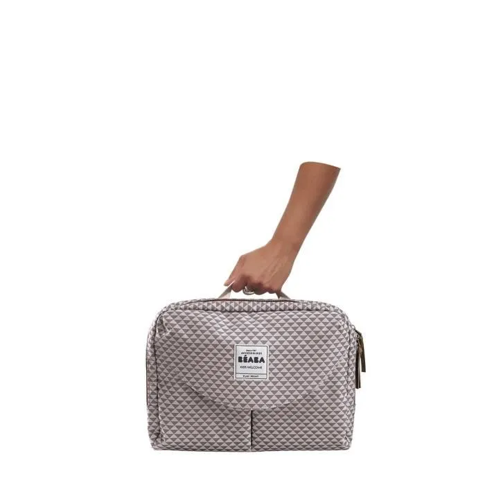 BEABA Bolso cambiador Geneve II Play Print gris / coral - 23L 3 BEABA Bolso cambiador Geneve II Play Print gris / coral - 23L 3