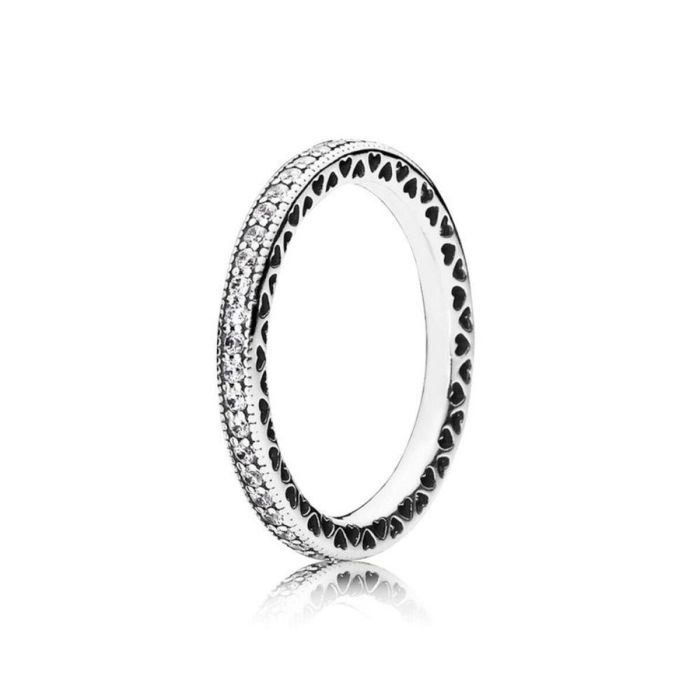 Anillo Mujer Pandora SPARKLE & HEARTS - RING - SIZE 50 0 Anillo Mujer Pandora SPARKLE & HEARTS - RING - SIZE 50 0