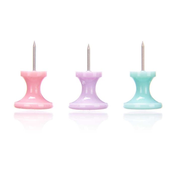 Chinchetas 10 Pzs Grande Surtidos Colores Pincello 8X12CM (48 Unidades) 1 Chinchetas 10 Pzs Grande Surtidos Colores Pincello 8X12CM (48 Unidades) 1