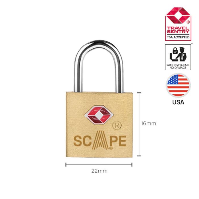 Scape Travel Candado TSA bronce 1