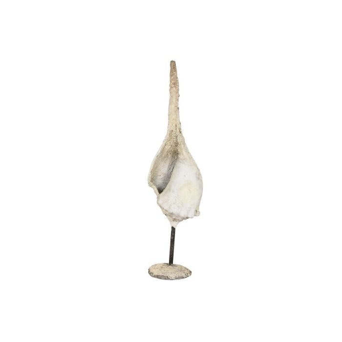 DKD Home Decor Indo 1c25 Decoración para el Hogar de Madera y Resina Beige con Soporte - 25 cm Largo x 30 cm Ancho x 132 cm Alto