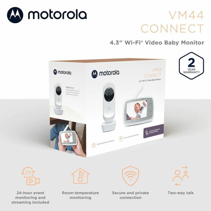 Vigilabebés Motorola VM44 4,3" HD WiFi 2 Vigilabebés Motorola VM44 4,3" HD WiFi 2