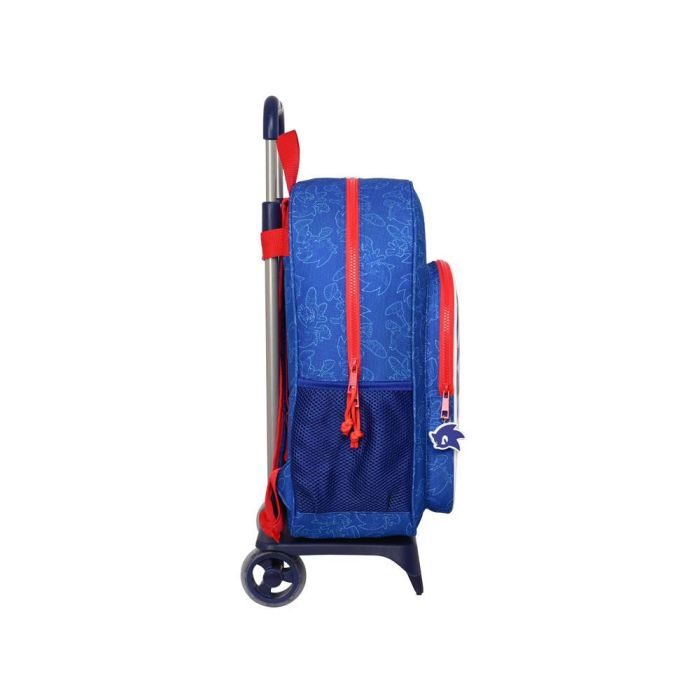 Mochila Escolar con Ruedas Sonic Let's roll Azul marino 33 x 42 x 14 cm 2 Mochila Escolar con Ruedas Sonic Let's roll Azul marino 33 x 42 x 14 cm 2