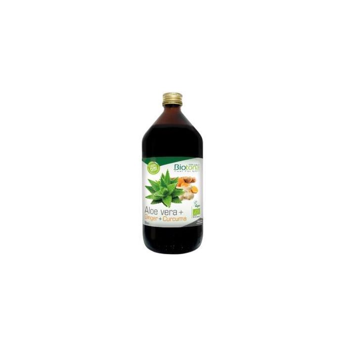 Jugo De Aloe + Jengibre + Curcuma 1L. Bio