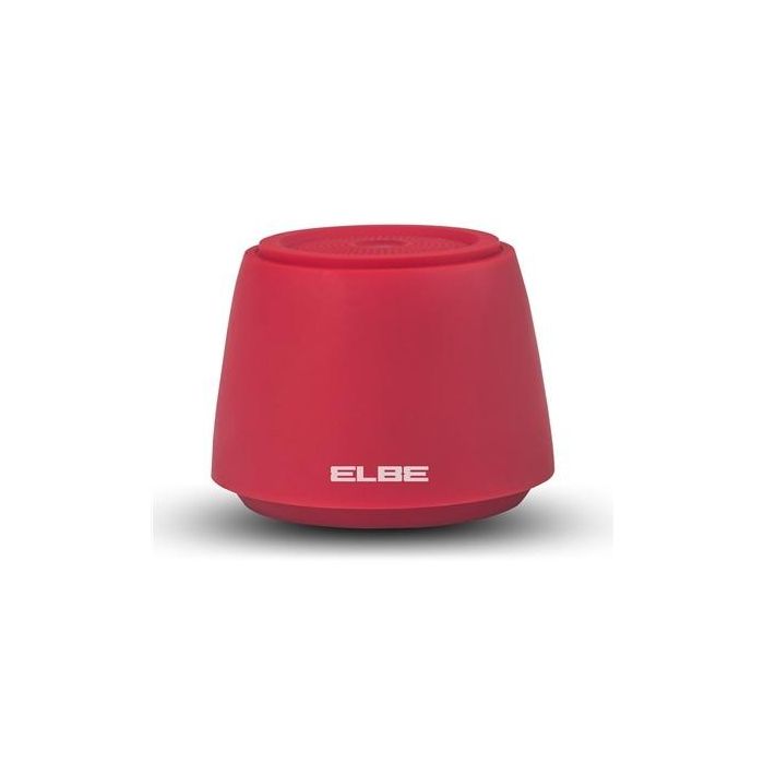 Elbe ALT-002-BT Altavoz Bluetooth Mini Rojo 2W Compatible con Smartphone y Tablet