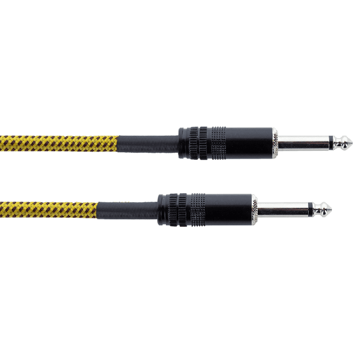 Cable De Guitarra Jack 3 M Tweed Amarillo Cable De Guitarra Jack 3 M Tweed Amarillo