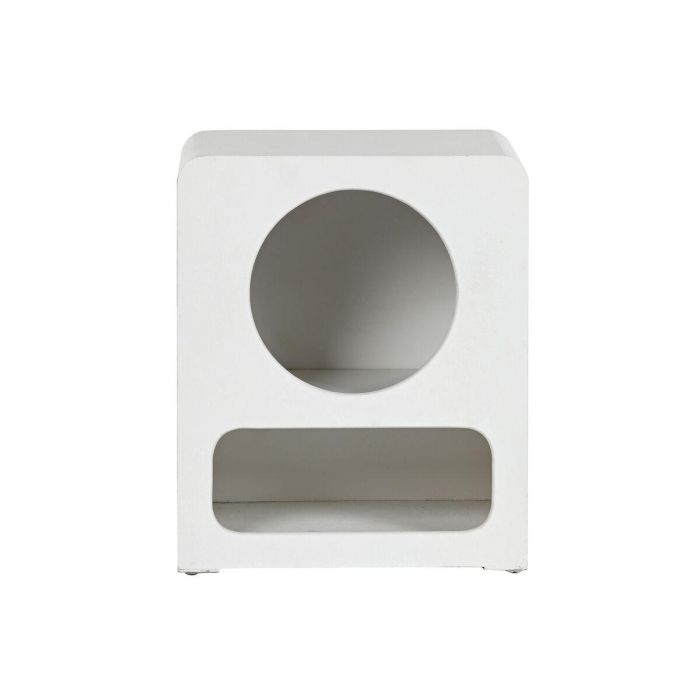 Mesita De Noche Moderno DKD Home Decor Blanco 30 x 48 x 40 cm 6