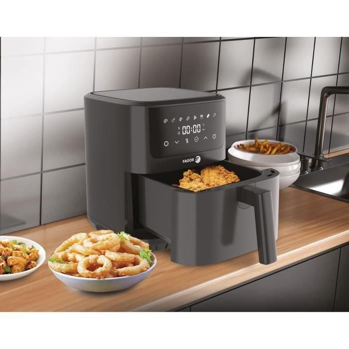 Freidora sin aceite FAGOR Airfryer FGR65 Capacidad 6,5L 8 programas de cocción 1600W 3 Freidora sin aceite FAGOR Airfryer FGR65 Capacidad 6,5L 8 programas de cocción 1600W 3