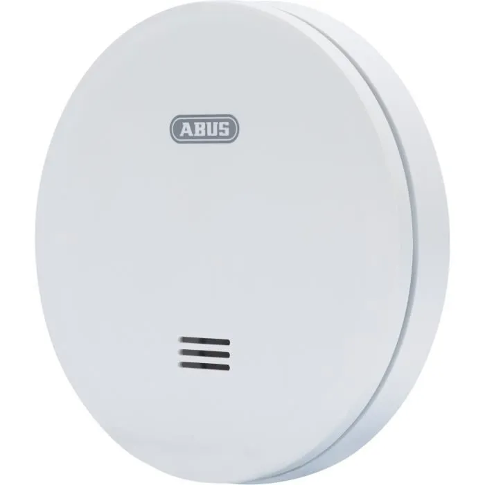 Abus RWM160 Detector de Humo Diseño Ultraplano Protección 40 m² Alarma 85 dB Batería Litio 10 Años 1
