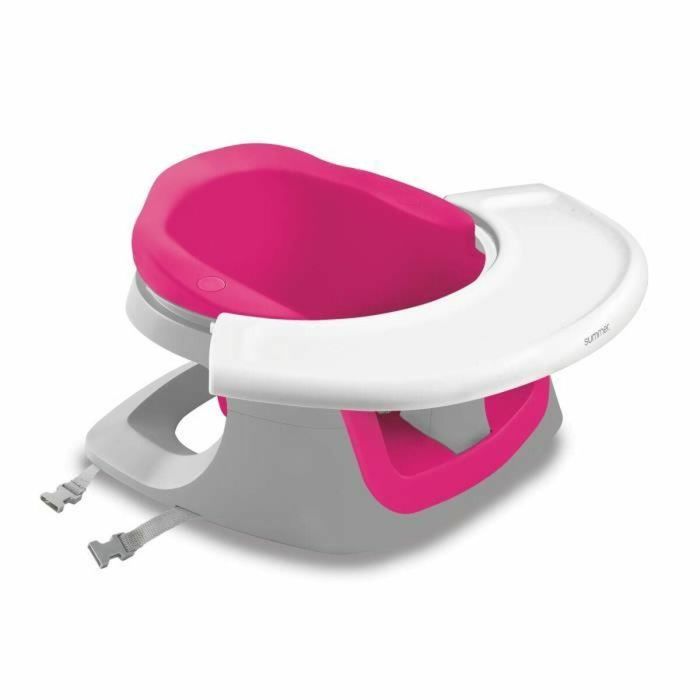 SUMMER INFANT Superasiento para bebé 4 en 1, actividades, bandeja extraíble, posicionador de asiento ajustable, rosa 5 SUMMER INFANT Superasiento para bebé 4 en 1, actividades, bandeja extraíble, posicionador de asiento ajustable, rosa 5