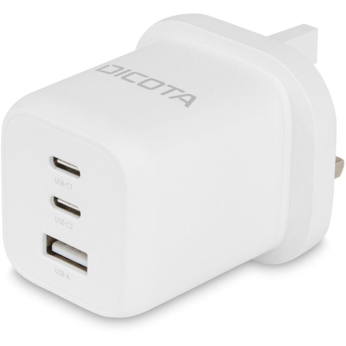 N Dicota Compact 3-Port GaN Wall Charger (65W) UK white 1 N Dicota Compact 3-Port GaN Wall Charger (65W) UK white 1