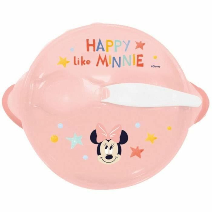 Thermobaby THE3023190133782 Pack Comida Bebé Minnie 1ª Edad - Mordisqueador, Bol, Taza con Asa, 2 Cucharas 4 Thermobaby THE3023190133782 Pack Comida Bebé Minnie 1ª Edad - Mordisqueador, Bol, Taza con Asa, 2 Cucharas 4