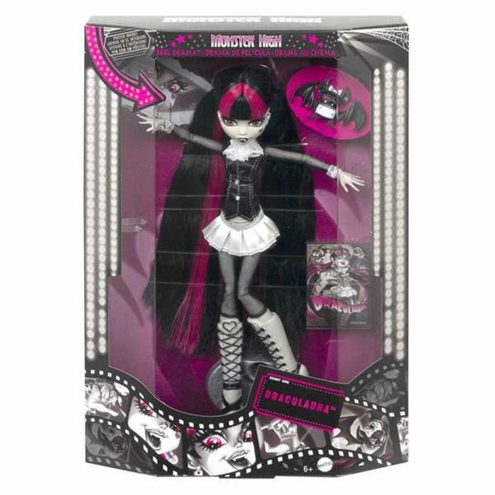 Monster High Muñeca Draculaura Colección Reel Drama. Diseño en Blanco y Negro, Juguete para Niñas y Niños. Edad Mínima Recomendada: 6 Años. 0 Monster High Muñeca Draculaura Colección Reel Drama. Diseño en Blanco y Negro, Juguete para Niñas y Niños. Edad Mínima Recomendada: 6 Años. 0