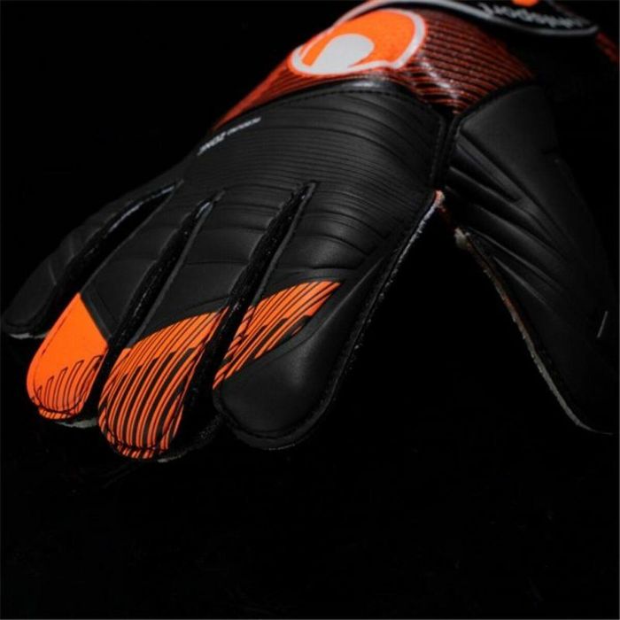 Guantes de Portero Uhlsport Starter Resist+ Fluo Negro Adultos 3 Guantes de Portero Uhlsport Starter Resist+ Fluo Negro Adultos 3