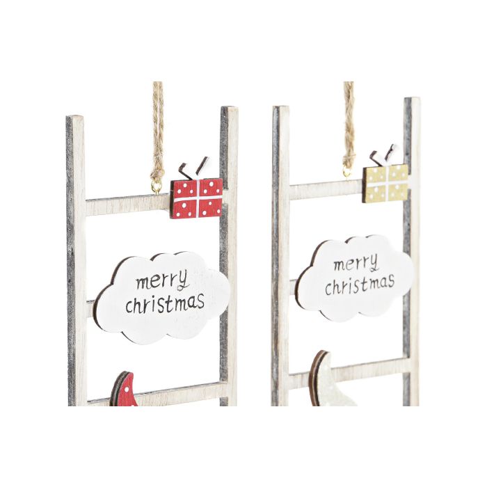 DKD Home Decor Decoración Colgante de Navidad Tradicional de Madera, Blanco Rojo, 1x22x7 cm - 12 Unidades Surtidas Aleatoriamente 1 DKD Home Decor Decoración Colgante de Navidad Tradicional de Madera, Blanco Rojo, 1x22x7 cm - 12 Unidades Surtidas Aleatoriamente 1