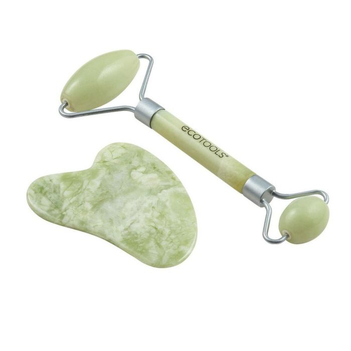 Ecotools Set Cosmética Facial Jade 2 Piezas: Rodillo y Guasha Jade. Masaje Detox, Purificante, Anti-Hinchazón, Cruelty Free, Vegano 5 Ecotools Set Cosmética Facial Jade 2 Piezas: Rodillo y Guasha Jade. Masaje Detox, Purificante, Anti-Hinchazón, Cruelty Free, Vegano 5