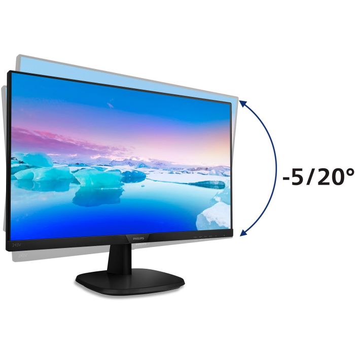 Philips 243V7QJABF Monitor de 23.8" Full HD (1920x1080), IPS, 4ms, HDMI, DisplayPort, VGA, Altavoces, Negro 3