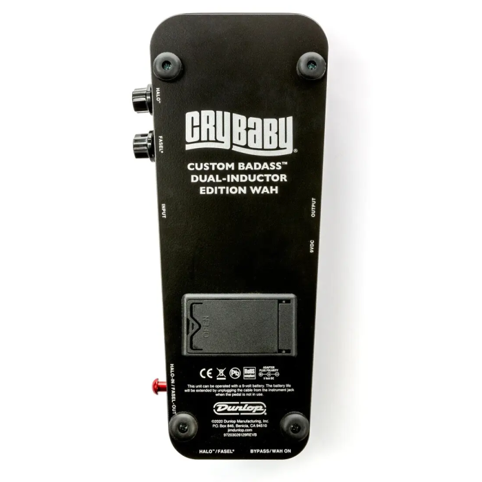 Dunlop Cry Baby Custom Badass Dual-Inductor Wah Pedal Edición Limitada con Inductores Halo y Fasel 4 Dunlop Cry Baby Custom Badass Dual-Inductor Wah Pedal Edición Limitada con Inductores Halo y Fasel 4