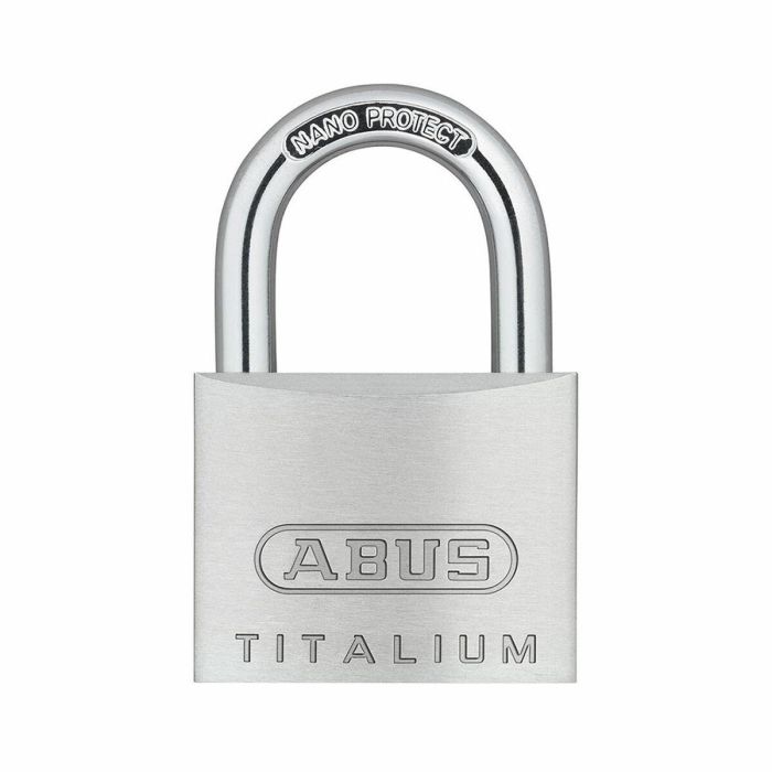 Abus 64TI/50 Candado Titalium, Cuerpo de Aluminio, Llave Paracéntrica, para Protección con Riesgo de Robo Medio 0 Abus 64TI/50 Candado Titalium, Cuerpo de Aluminio, Llave Paracéntrica, para Protección con Riesgo de Robo Medio 0