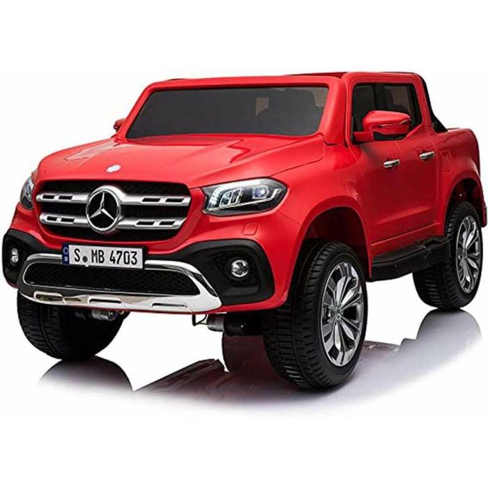 Coche pick up mercedes rojo bateria 12v rojo 141x78x66cm runruntoys