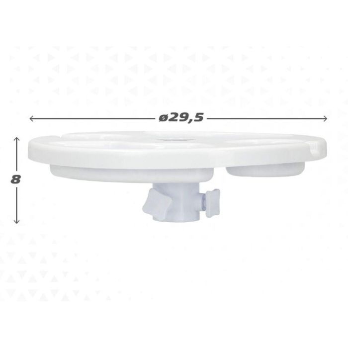 Mesa Aktive Sombrilla 29,5 x 8 x 29,5 cm Polipropileno (12 Unidades) 1