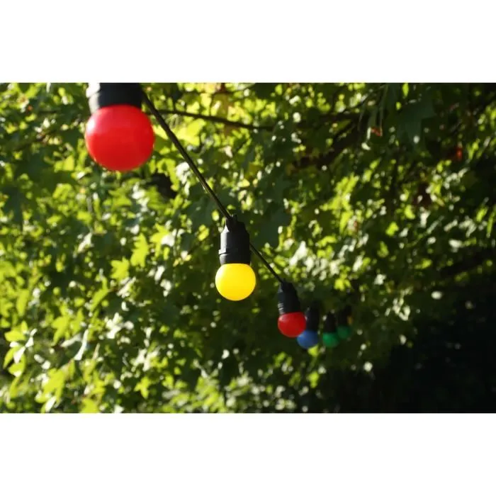 Guirnalda 5 m Bombillas de Colores Cable Negro AUC1728590912235 4 Guirnalda 5 m Bombillas de Colores Cable Negro AUC1728590912235 4