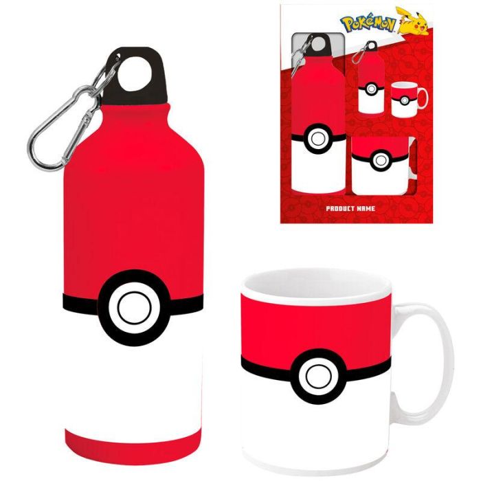 Set cantimplora aluminio + taza ceramica Pokemon 2 Set cantimplora aluminio + taza ceramica Pokemon 2