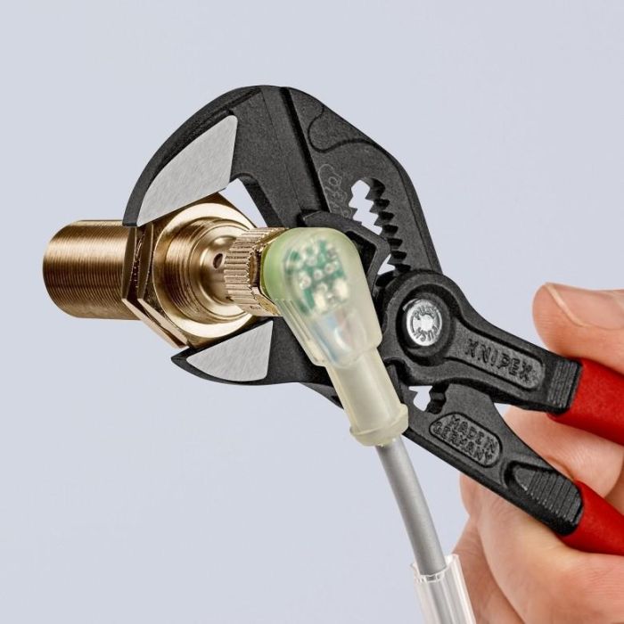 Knipex Tenaza llave ajustable 180 mm 8601180 - Mordazas planas, agarre continuo hasta 40mm, ajuste rápido 3 Knipex Tenaza llave ajustable 180 mm 8601180 - Mordazas planas, agarre continuo hasta 40mm, ajuste rápido 3