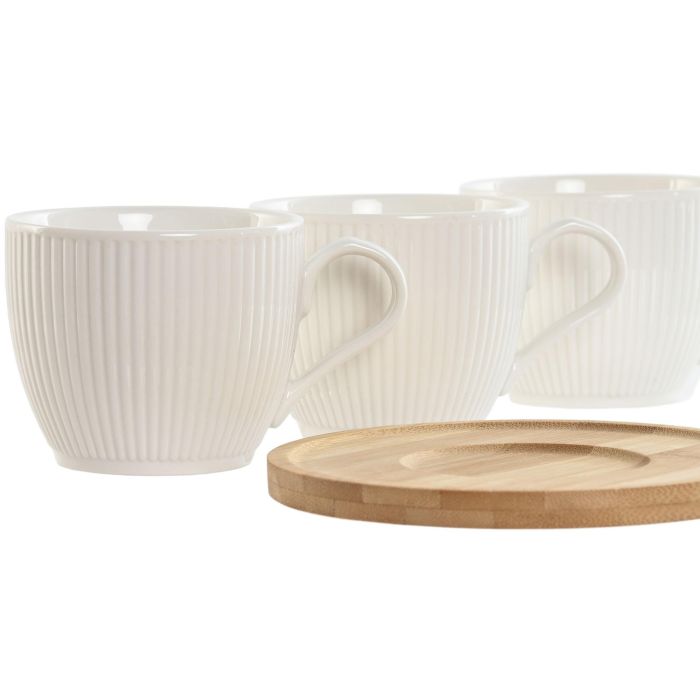 Cafe Basicos DKD Home Decor Blanco Natural 8 x 7 x 11 cm Set de 6 1 Cafe Basicos DKD Home Decor Blanco Natural 8 x 7 x 11 cm Set de 6 1