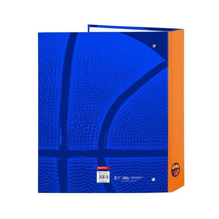 Carpeta Safta Carton Folio 4 Anillas Mixtas 40 mm Valencia Basket Club 270x60x330 mm 3