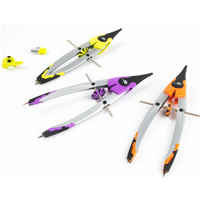 Liderpapel Compás Micrométrico con Bigotera, Adaptador Universal y Minas Colores Surtidos, 18 cm 7