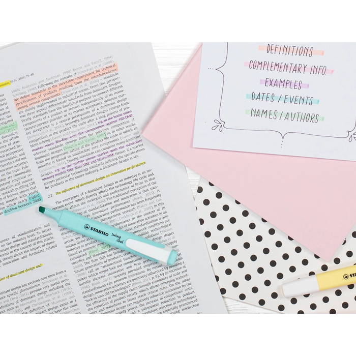 Stabilo Rotulador Fluorescente Swing Cool Pastel Bombonera 100 Unidades Colores Surtidos Trazo 2-5mm 4