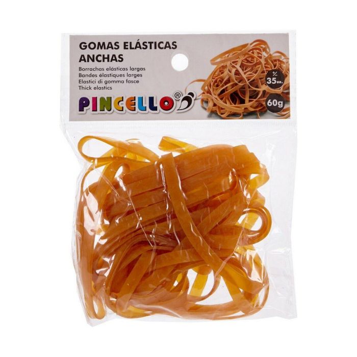 Gomas elásticas Pincello Amarillo Ancha (12 Unidades) 1 Gomas elásticas Pincello Amarillo Ancha (12 Unidades) 1