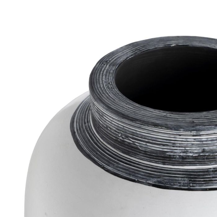 Jarrón Blanco Terracota 26 x 28 x 48 cm