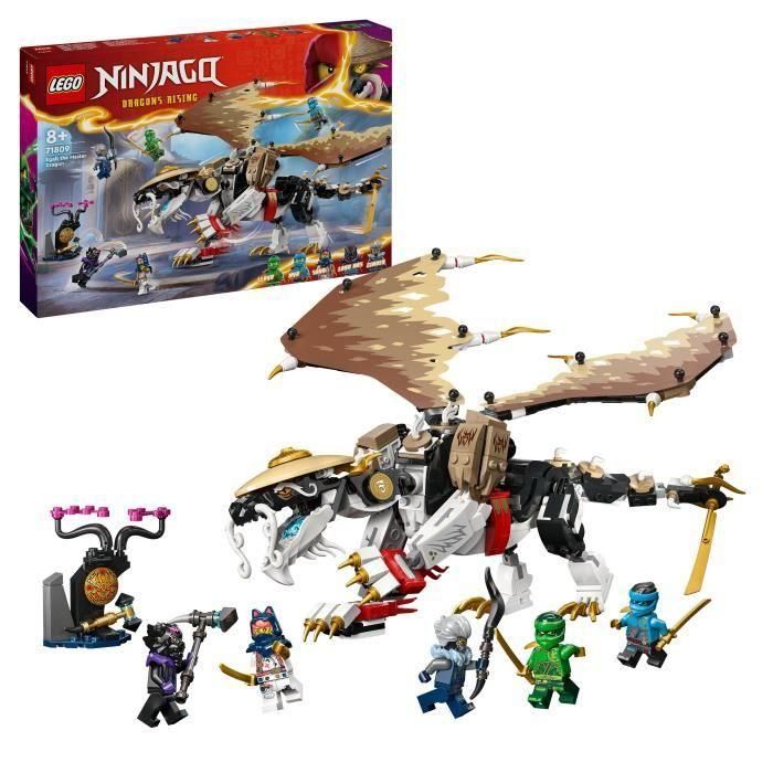 LEGO 71809 NINJAGO Equivale al Maestro Dragón, juguete ninja con 5 minifiguras ninja, incluidos los personajes de Lloyd y Nya