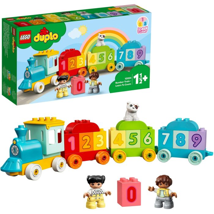 LEGO 10954 DUPLO El tren de los números - Juguete educativo para aprender a contar con 10 ladrillos para apilar y clasificar (1,5 años+) 9 LEGO 10954 DUPLO El tren de los números - Juguete educativo para aprender a contar con 10 ladrillos para apilar y clasificar (1,5 años+) 9