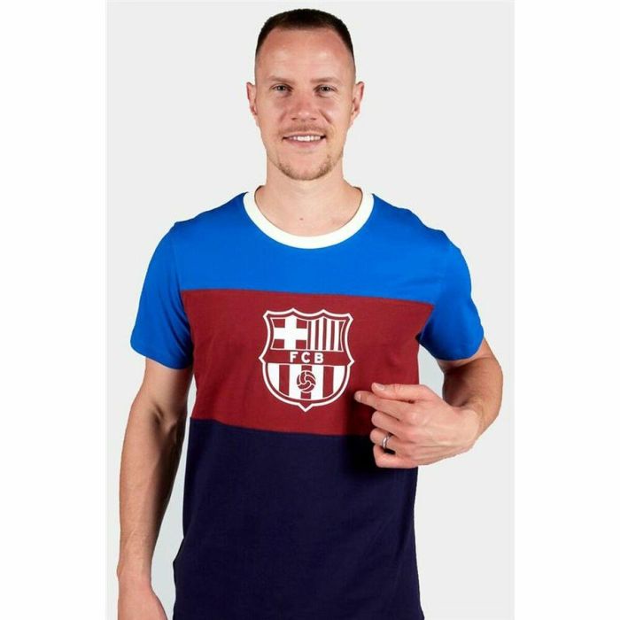 Camiseta de Fútbol de Manga Corta Hombre F.C. Barcelona Azul 1