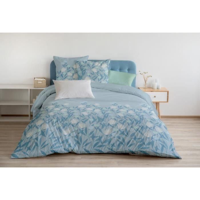 HOME LINGE PASSION Juego de Edredón Floral Storm - 3 Piezas - 240 x 260 - 100% Algodón 57 Hilos - Azul 2 HOME LINGE PASSION Juego de Edredón Floral Storm - 3 Piezas - 240 x 260 - 100% Algodón 57 Hilos - Azul 2